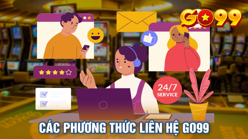 Bạn có thể liên hệ với hỗ trợ Go99 bất cứ lúc nào